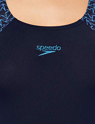 Speedo Boom Splice Muscleback Bañadores de Mujer para Natación, Color Marina/Azul Piscina, Talla 36 Speedo Boom Splice Muscleback Bañadores de Mujer para Natación, Color Marina/Azul Piscina, Talla 36
