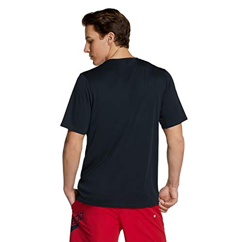 Speedo Camisa de natación UV para hombre, básica, fácil de manga corta, ajuste regular - MEASYSSBASSWIMSHIRT, Camiseta de natación Uv Basic Easy Manga Corta Regular Fit, S, Negro (Speedo Black) Speedo Camisa de natación UV para hombre, básica, fácil de manga corta, ajuste regular - MEASYSSBASSWIMSHIRT, Camiseta de natación Uv Basic Easy Manga Corta Regular Fit, S, Negro (Speedo Black)