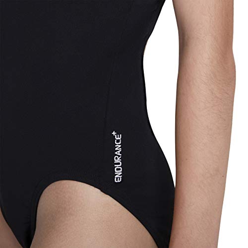 Speedo Endurance+ Medalist Traje de Baño, Adult Female, Negra, 36 (ES 42)