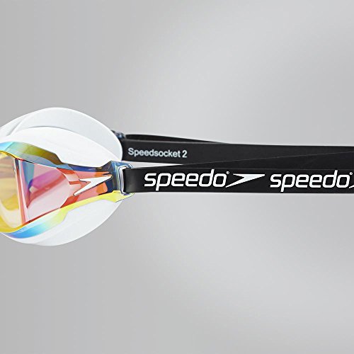 Speedo Fastskin Speedsocket 2 Gafas de Natación, Unisex Adulto, Blanco/Mirror, Talla Única Speedo Fastskin Speedsocket 2 Gafas de Natación, Unisex Adulto, Blanco/Mirror, Talla Única
