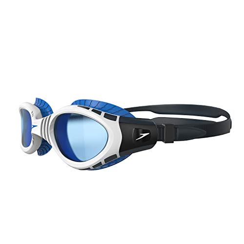 Speedo Futura Biofuse Flexiseal Gafas de Natación, para mujeres, Blanco/Azul, Talla Única Speedo Futura Biofuse Flexiseal Gafas de Natación, para mujeres, Blanco/Azul, Talla Única