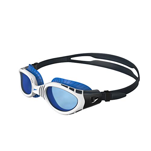 Speedo Futura Biofuse Flexiseal Gafas de Natación, para mujeres, Blanco/Azul, Talla Única Speedo Futura Biofuse Flexiseal Gafas de Natación, para mujeres, Blanco/Azul, Talla Única
