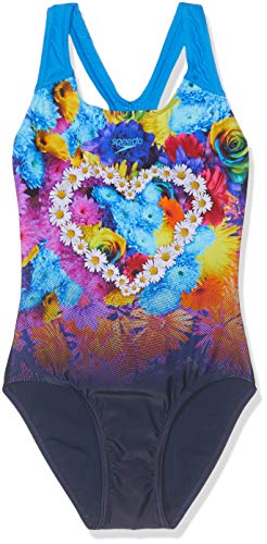 Speedo HippyHop Placement Digital Splashback Bañador, Junior Girls, Azul Marino/Azul, 30 (11-12 años) Speedo HippyHop Placement Digital Splashback Bañador, Junior Girls, Azul Marino/Azul, 30 (11-12 años)
