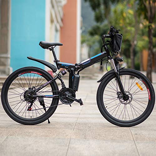 Speedrid Bicicletas eléctricas, Bicicletas Plegables eléctricas de 26 Pulgadas con Ruedas de aleación de magnesio, Bicicletas Electric City para Hombres Adultos Mujeres Speedrid Bicicletas eléctricas, Bicicletas Plegables eléctricas de 26 Pulgadas con Ruedas de aleación de magnesio, Bicicletas Electric City para Hombres Adultos Mujeres