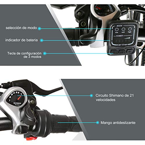 Speedrid Bicicletas eléctricas, Bicicletas Plegables eléctricas de 26 Pulgadas con Ruedas de aleación de magnesio, Bicicletas Electric City para Hombres Adultos Mujeres Speedrid Bicicletas eléctricas, Bicicletas Plegables eléctricas de 26 Pulgadas con Ruedas de aleación de magnesio, Bicicletas Electric City para Hombres Adultos Mujeres