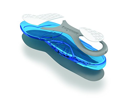Spenco Ironman - Plantillas gel, tamaño 42 - 44, color azul / gris / blanco Spenco Ironman - Plantillas gel, tamaño 42 - 44, color azul / gris / blanco