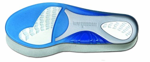 Spenco Ironman - Plantillas gel, tamaño 42 - 44, color azul / gris / blanco