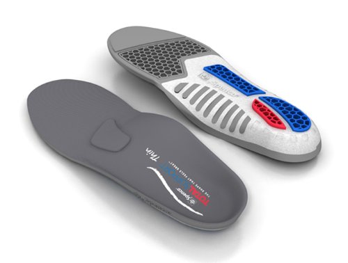 Spenco Total Support Premium Insoles Thin - Lastres de Tobillos, Color Gris, Talla UK: 9-10 UK