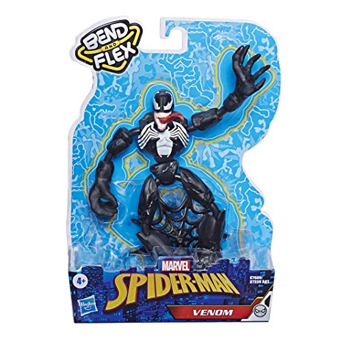 Spider-Man- Bend And Flex Figura Venom 15 cm (Hasbro E76895X0) , color/modelo surtido