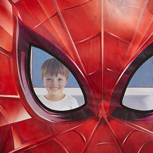 Spiderman Carpa para Cama altillo, Poliéster, Rojo, 80 x 90 x 190 cm