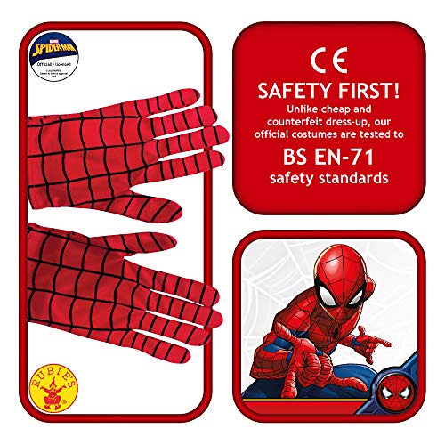 Spiderman - Guantes para disfraz de niño, talla Única (Rubie's 35631)