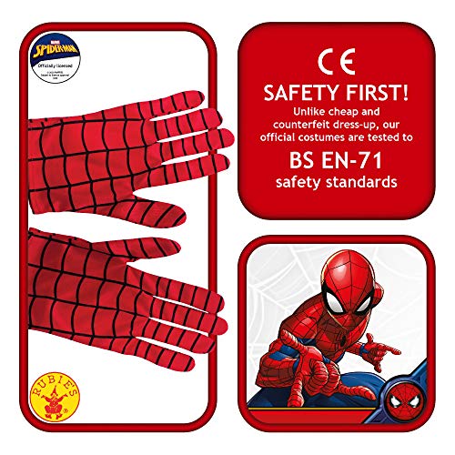 Spiderman - Guantes para disfraz de niño, talla Única (Rubie's 35631) Spiderman - Guantes para disfraz de niño, talla Única (Rubie's 35631)