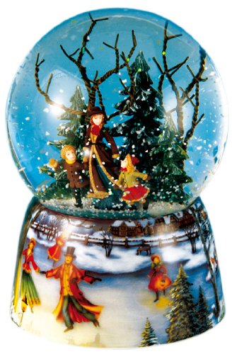 Spieluhrenwelt Music Box World 46070 - Bola de Nieve Musical con Patinadores Spieluhrenwelt Music Box World 46070 - Bola de Nieve Musical con Patinadores