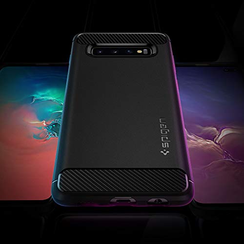 Spigen Funda Rugged Armor Compatible con Samsung Galaxy S10 Plus - Negro