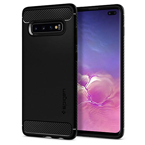 Spigen Funda Rugged Armor Compatible con Samsung Galaxy S10 Plus - Negro