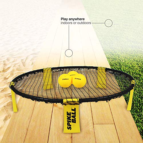 Spikeball - Juego de 3 Bolas - para Jugar al Aire Libre o a Cubierto, sobre el césped, en el Pista, la Playa, el Parque. Incluye 3 Bolas, Bolsa para transportarlo y Libro de Reglas.