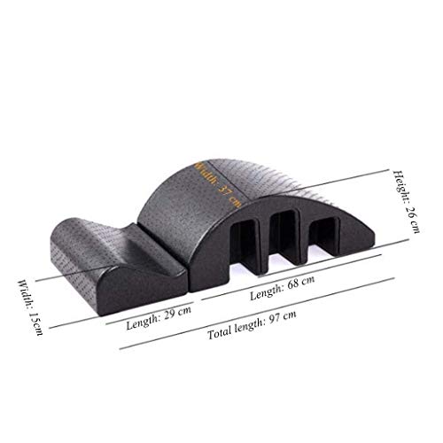 Spine Supporter Corrector De Columna Vertebral, Cama De Masaje Pilates, Equipo De Yoga Desmontable Multifuncional For Aliviar El Dolor De Espalda, Negro Spine Supporter Corrector De Columna Vertebral, Cama De Masaje Pilates, Equipo De Yoga Desmontable Multifuncional For Aliviar El Dolor De Espalda, Negro