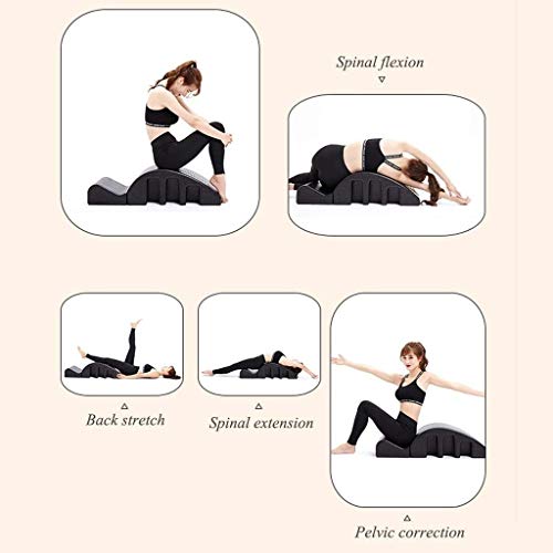 Spine Supporter Corrector De Columna Vertebral, Cama De Masaje Pilates, Equipo De Yoga Desmontable Multifuncional For Aliviar El Dolor De Espalda, Negro Spine Supporter Corrector De Columna Vertebral, Cama De Masaje Pilates, Equipo De Yoga Desmontable Multifuncional For Aliviar El Dolor De Espalda, Negro