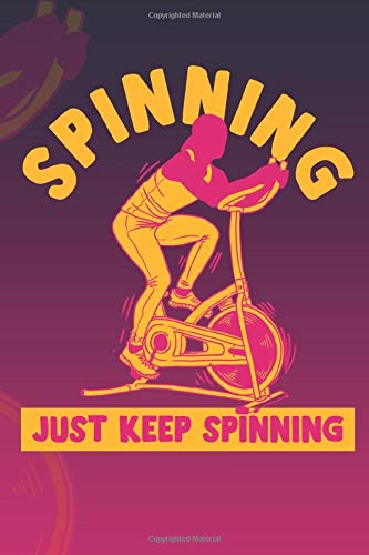Spinning - Fit Exercise Workout - Gym Yoga Novelty: Graph Paper Hobbies / Journal Sketchbook Gift - ( 6 x 9 inches - approx DIN A 5 ) - 120 Pages || Softcover