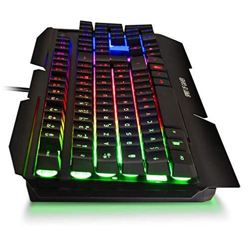 SPIRIT OF GAMER - Teclado Gaming PRO-K5 AZERTY - Semimecánico - 19 Teclas Anti-Efecto Fantasma - RGB - Retroiluminación - Play Modo – PS4 / XBOX ONE / PC / MAC SPIRIT OF GAMER - Teclado Gaming PRO-K5 AZERTY - Semimecánico - 19 Teclas Anti-Efecto Fantasma - RGB - Retroiluminación - Play Modo – PS4 / XBOX ONE / PC / MAC