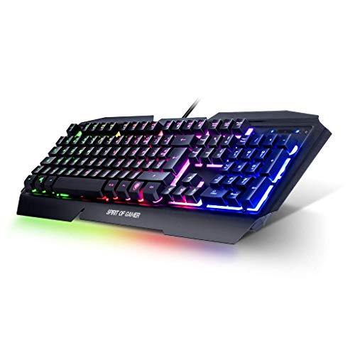 SPIRIT OF GAMER - Teclado Gaming PRO-K5 AZERTY - Semimecánico - 19 Teclas Anti-Efecto Fantasma - RGB - Retroiluminación - Play Modo – PS4 / XBOX ONE / PC / MAC SPIRIT OF GAMER - Teclado Gaming PRO-K5 AZERTY - Semimecánico - 19 Teclas Anti-Efecto Fantasma - RGB - Retroiluminación - Play Modo – PS4 / XBOX ONE / PC / MAC