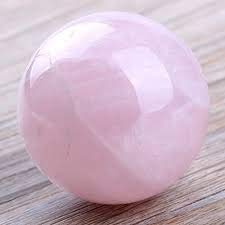 Spiritual Elementz - Bola de cristal de cuarzo rosa curativa (40-50 mm).