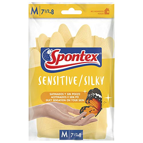 Spontex - Silky - Guantes, talla M