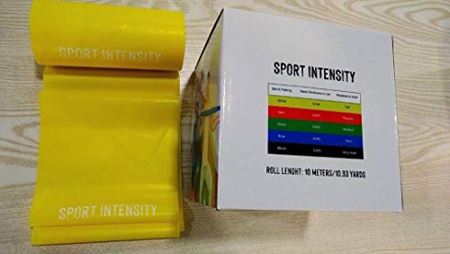 SPORT INTENSITY Rollo de Banda elástica para tonificación y recuperación Muscular SPORT INTENSITY Rollo de Banda elástica para tonificación y recuperación Muscular