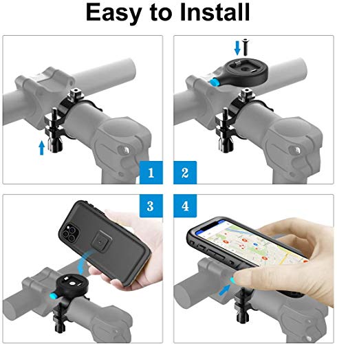 SPORTLINK Soporte Movil Bicicleta para iPhone 11 Pro MAX - Soporte Moto & Funda Impermeable iPhone 11 Pro MAX, Porta Bike Mount para 20-35 mm Manillar (6,5 Pulgadas) SPORTLINK Soporte Movil Bicicleta para iPhone 11 Pro MAX - Soporte Moto & Funda Impermeable iPhone 11 Pro MAX, Porta Bike Mount para 20-35 mm Manillar (6,5 Pulgadas)