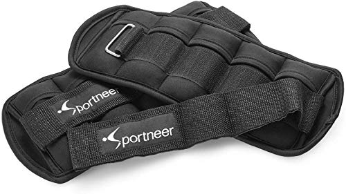 Sportneer - Juego de 2 Pesas para Tobillo y muñeca (454 g hasta 3,18 kg), Color Negro Sportneer - Juego de 2 Pesas para Tobillo y muñeca (454 g hasta 3,18 kg), Color Negro