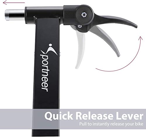 Sportneer Rodillo de Bicicleta con Resistencia de 8 Niveles Entrenamiento Dom¨¦Stico Entrenador de Bicicleta Ejercicio Plegable Acero 120kg Negro Sportneer Rodillo de Bicicleta con Resistencia de 8 Niveles Entrenamiento Dom¨¦Stico Entrenador de Bicicleta Ejercicio Plegable Acero 120kg Negro