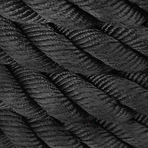 SportPlus SP-BR-015 Cuerda de Batalla-Crossfit-Entrenamiento Funcional y Resistencia, Negro, 15m-12kg SportPlus SP-BR-015 Cuerda de Batalla-Crossfit-Entrenamiento Funcional y Resistencia, Negro, 15m-12kg