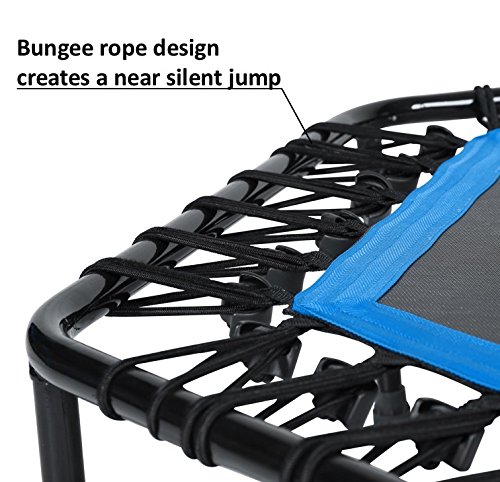 SportPlus Trampolín Fitness con Mango Regulable – Cama Elástica para Adultos