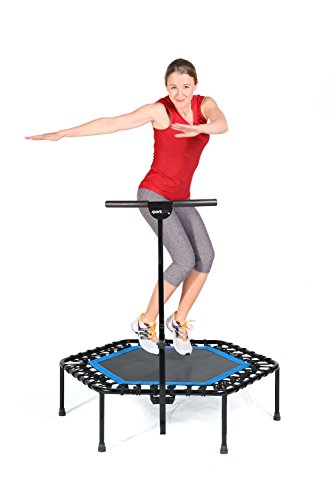 SportPlus Trampolín Fitness con Mango Regulable – Cama Elástica para Adultos SportPlus Trampolín Fitness con Mango Regulable – Cama Elástica para Adultos