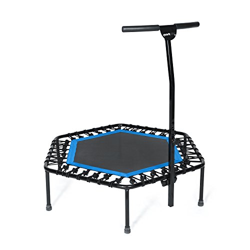 SportPlus Trampolín Fitness con Mango Regulable – Cama Elástica para Adultos