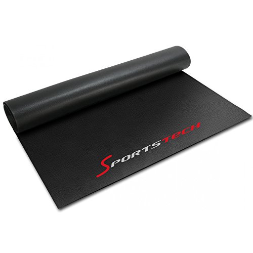 Sportstech, Alfombra Fitness 4-6mm para máquina de Ejercicios o Bicicleta. Estera Gimnasio,Esterilla Antideslizante y Resistente al Sudor para Yoga,Pilates Bikram, BM85 Negra 850x450x4mm Sportstech, Alfombra Fitness 4-6mm para máquina de Ejercicios o Bicicleta. Estera Gimnasio,Esterilla Antideslizante y Resistente al Sudor para Yoga,Pilates Bikram, BM85 Negra 850x450x4mm
