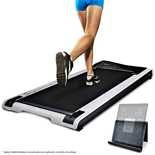 Sportstech Cinta de Correr DESKFIT DFT200 Ideal para Escritorio de Oficina. Trabajo ergonómico y Movimiento al Mismo Tiempo, sin Dolor de Espalda. con Soporte práctico para Tablet, Control Remoto by