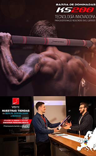 Sportstech KS200 Barra dominadas para Puerta con Sistema Hexagonal Patentado. Palanca tensora de Seguridad, 6 Puntos de presión. Carga máxima 300kg. Incluye Guantes y eBook Gratis - Barra musculacion Sportstech KS200 Barra dominadas para Puerta con Sistema Hexagonal Patentado. Palanca tensora de Seguridad, 6 Puntos de presión. Carga máxima 300kg. Incluye Guantes y eBook Gratis - Barra musculacion