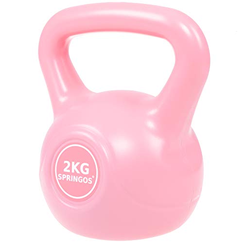 SPRINGOS Pesa rusa Pesa rusa Pesas Pesas Pesas para Mujeres Levantamiento de Pesas Equipo Deportivo Fitness Entrenamiento Pesas Ejercicio Pesas Musculaciones Entrenamiento de Fuerza (Rosa 2