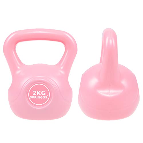 SPRINGOS Pesa rusa Pesa rusa Pesas Pesas Pesas para Mujeres Levantamiento de Pesas Equipo Deportivo Fitness Entrenamiento Pesas Ejercicio Pesas Musculaciones Entrenamiento de Fuerza (Rosa 2