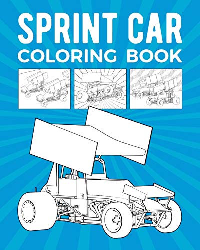 Sprint Car Coloring Book