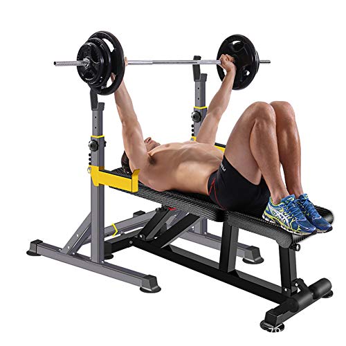 Squat Rack Stand Soportes Sentadilla Rack Varias Posiciones Ajustable Barra Pesas Estante Barra Soporte De Medio Marco Robusto MAX 150Kg