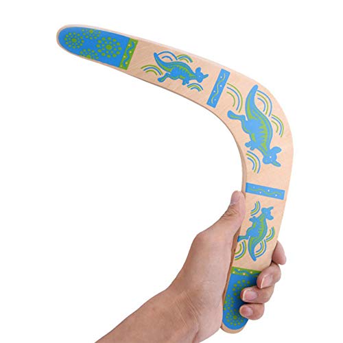 Sqxaldm Boomerang Deportes al Aire Libre Boomerang de Madera en Forma de V Boomerang de Madera al Aire Libre Deportes para Niños Boomerang Juguete Volador de Madera para Deportes al Aire Libre