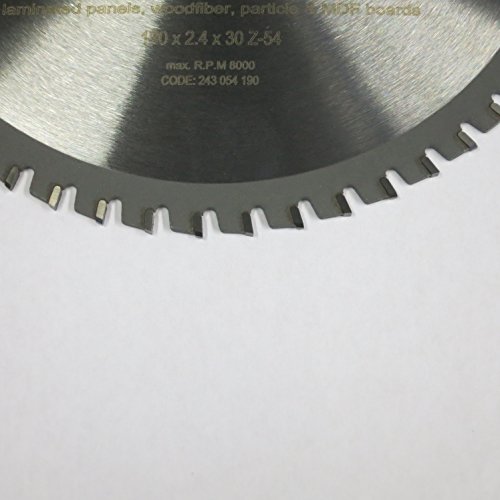S&R Disco de corte 254 Madera y Metales - 96 Dientes / Hoja de sierra circular. calidad profesional