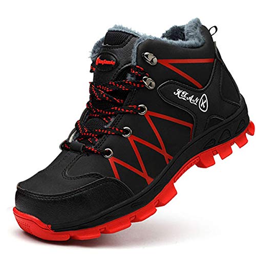 SROTER Mujer Hombre Invierno Botas de Seguridad Trabajo Zapatillas con Puntera de Acero Impermeables Botas de Nieve Zapatos de Trabajo Entrenador Unisex Zapatillas de Senderismo SROTER Mujer Hombre Invierno Botas de Seguridad Trabajo Zapatillas con Puntera de Acero Impermeables Botas de Nieve Zapatos de Trabajo Entrenador Unisex Zapatillas de Senderismo