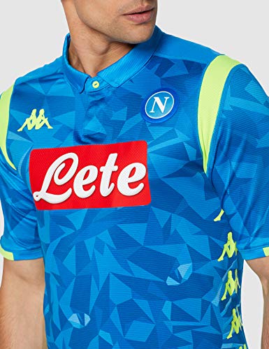 SSC NAPOLI Home Europa 2018/2019 - Camiseta de competición para Hombre, Hombre, 3032VP0, Azul Claro, S