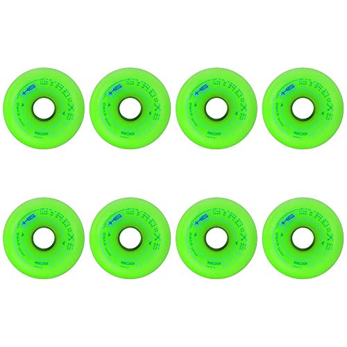SSCYHT Rueda Patín Línea 84A Ruedas PU Color Fluorescente 72mm 76mm 80mm Rueda Repuesto Perfil Completo para Niños y Adolescentes,Verde,80mm SSCYHT Rueda Patín Línea 84A Ruedas PU Color Fluorescente 72mm 76mm 80mm Rueda Repuesto Perfil Completo para Niños y Adolescentes,Verde,80mm