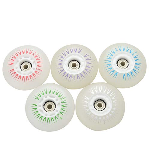SSCYHT Ruedas Patines Línea Luminosas 8 Piezas para Niños Adolescentes y Adultos 60mm/62mm/64mm/68mm/70mm/72mm/80mm Rueda Repuesto con Luz LED 90a con Rodamientos ABEC,Azul,64mm SSCYHT Ruedas Patines Línea Luminosas 8 Piezas para Niños Adolescentes y Adultos 60mm/62mm/64mm/68mm/70mm/72mm/80mm Rueda Repuesto con Luz LED 90a con Rodamientos ABEC,Azul,64mm