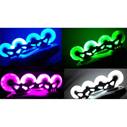 SSCYHT Ruedas Patines Línea Luminosas 8 Piezas para Niños Adolescentes y Adultos 60mm/62mm/64mm/68mm/70mm/72mm/80mm Rueda Repuesto con Luz LED 90a con Rodamientos ABEC,Azul,64mm SSCYHT Ruedas Patines Línea Luminosas 8 Piezas para Niños Adolescentes y Adultos 60mm/62mm/64mm/68mm/70mm/72mm/80mm Rueda Repuesto con Luz LED 90a con Rodamientos ABEC,Azul,64mm