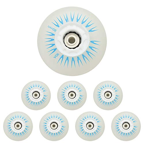 SSCYHT Ruedas Patines Línea Luminosas 8 Piezas para Niños Adolescentes y Adultos 60mm/62mm/64mm/68mm/70mm/72mm/80mm Rueda Repuesto con Luz LED 90a con Rodamientos ABEC,Azul,64mm SSCYHT Ruedas Patines Línea Luminosas 8 Piezas para Niños Adolescentes y Adultos 60mm/62mm/64mm/68mm/70mm/72mm/80mm Rueda Repuesto con Luz LED 90a con Rodamientos ABEC,Azul,64mm